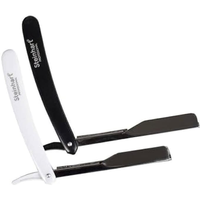 Mes met verwisselbaar blad - STEINHART - 150 g - Roestvrij staal - Opvouwbaar - Ergonomisch wit
