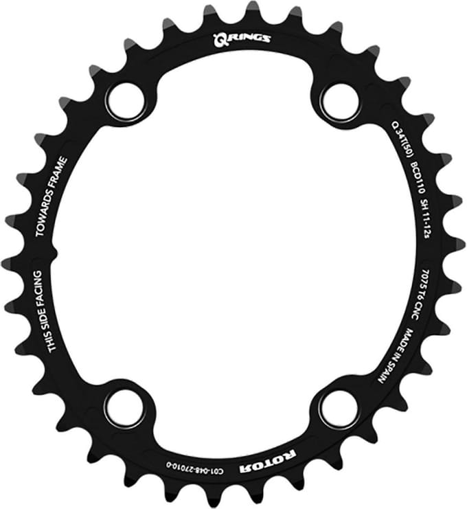 Rotor Q-rings 4b 110 Bcd Inner Kettingblad Zilver 34t