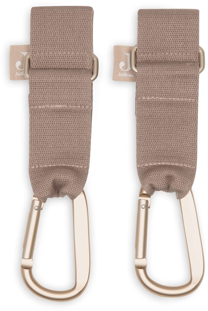 Jollein Tassenhaak Kinderwagen - Milky Coffee - 2 stuks - 19cm