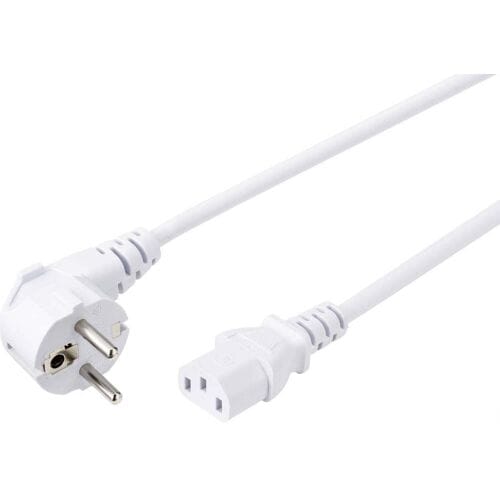 Sygonix SY-5043438 Apparaat (koud) Aansluitkabel Wit 5.00 m
