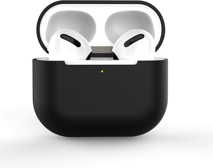 KELERINO. Siliconen Case geschikt voor AirPods 3 (2021) - Zwart