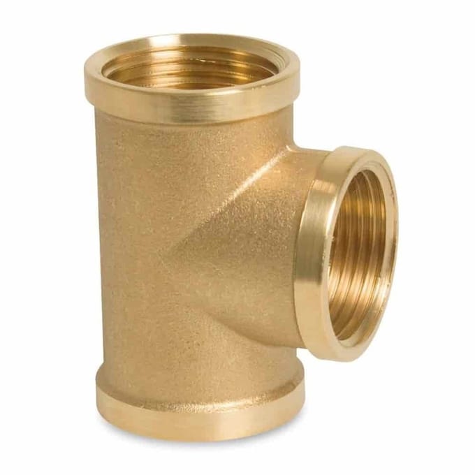 Messing T-stuk 1/2 inch binnendraad - Kwaliteit fitting