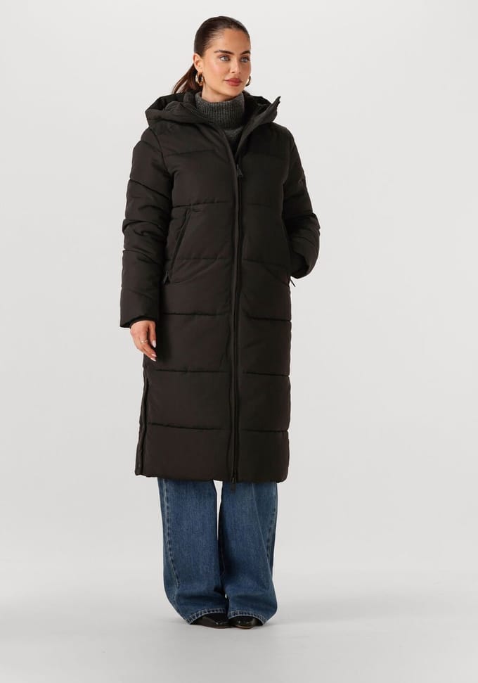 WITHBLACK Wblglorian Long Puffer Jacket Jassen Dames - Winterjas - Zwart - Maat L