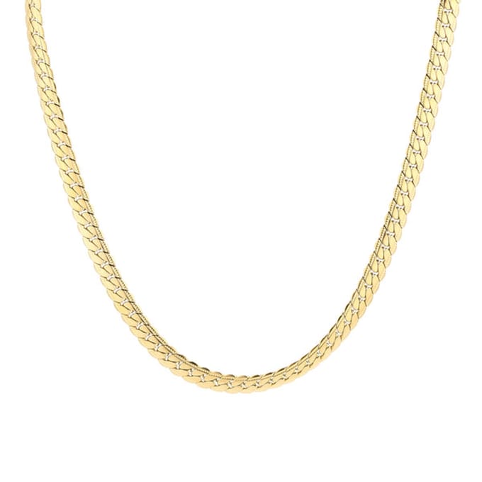 Bijoutheek Collier Schakel Motief Gold