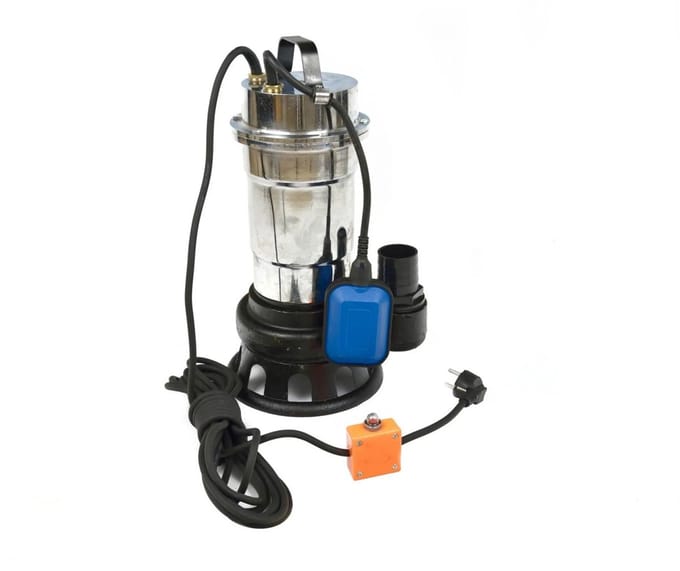 GEKO Efficiënte waterpomp - met vlotter en thermische beveiliging - 550W - 17.000 l/u - nikkel behuizing