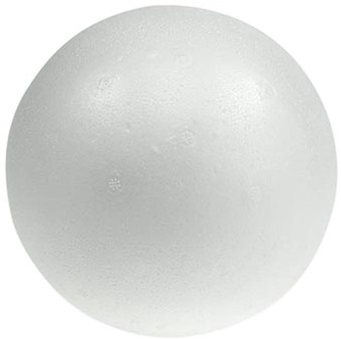Piepschuimbal Ø20cm wit 2 st