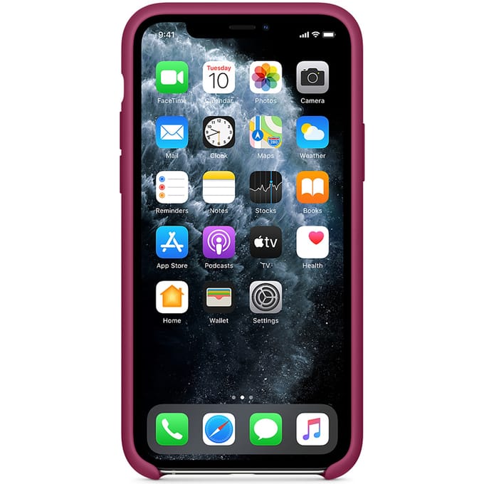 Silicone Backcover voor de Apple iPhone 11 Pro - Pomegranate