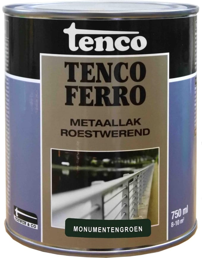 Tenco Metaallak Ferro - Monumentengroen - Zijdeglans 0.75l
