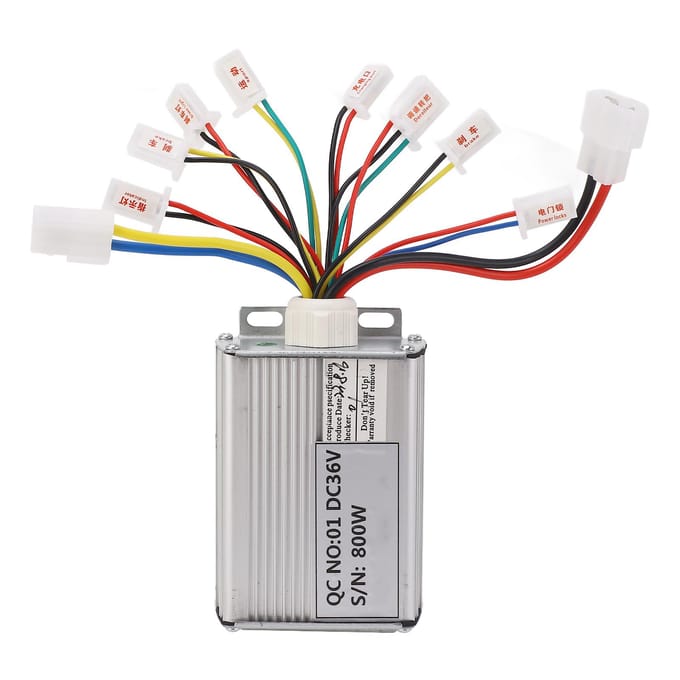 36V 800W Elektrische Scooter Controller Behuizing van Aluminiumlegering Hittebestendige Draad white