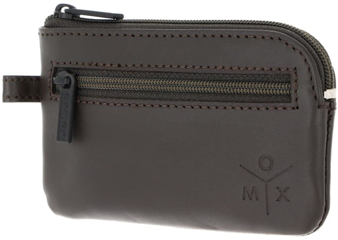 oxmox Leren sleutelgeval Leather Keyholder Ox 2.0 Embossed Brown donkerbruin