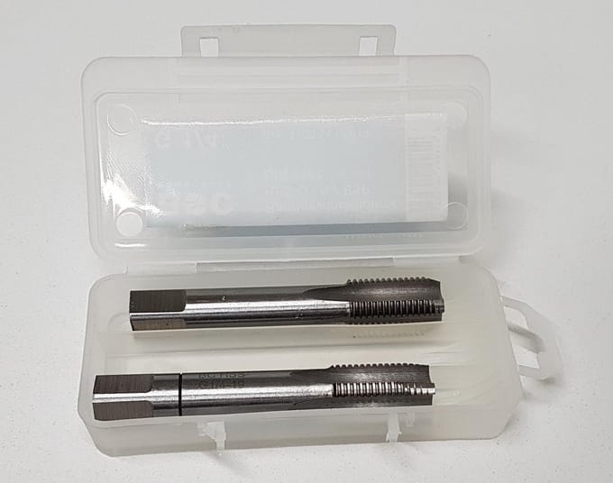 Handtap set 1/4" (engels) HSS-G