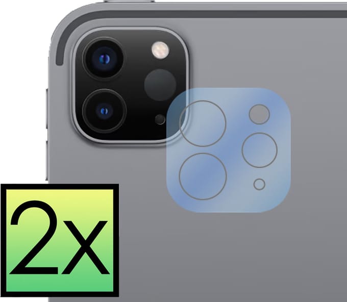 Camera Lens Protector - 2 Stuks - Geschikt voor Apple iPad Pro (2020) - 11 inch - Camera Screenprotector - Beschermglas - Gehard Glas - Tempered Glass - Screen Protector