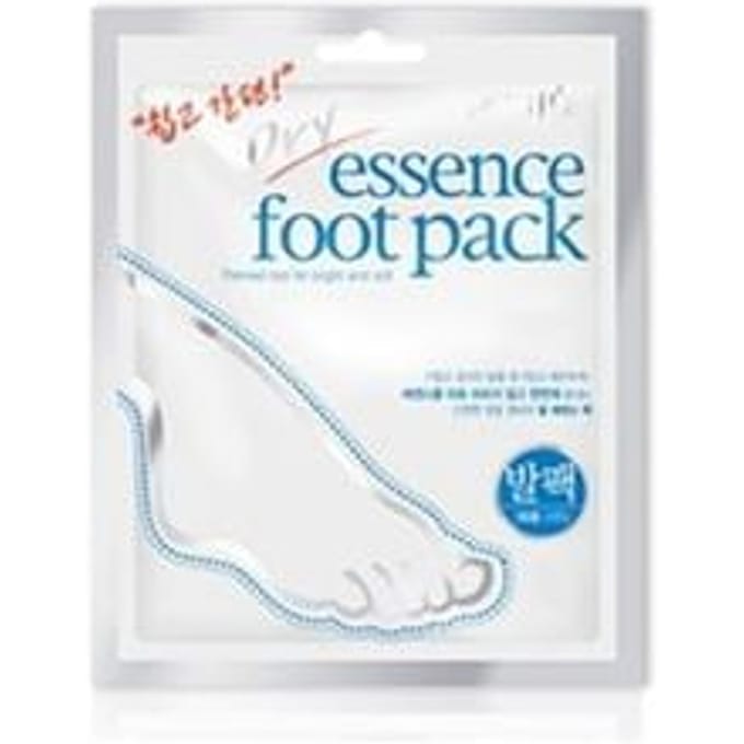 Petitfee, Dry Essence Foot Pack, 1 pair white
