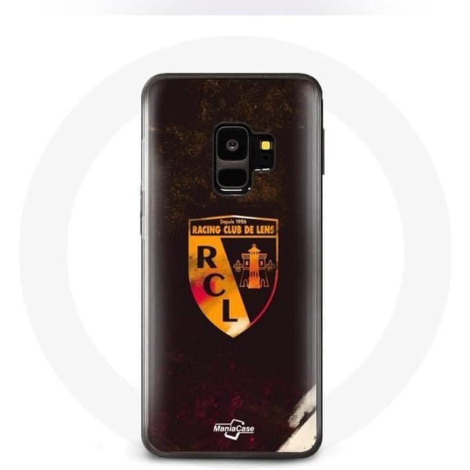 Samsung Galaxy S9 hoesje rcl lens oranje zwarte achtergrond