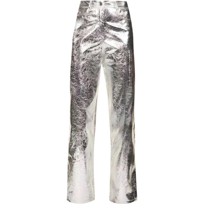 AmyLynn Dames/Dames Metallic Broek (Zilver)