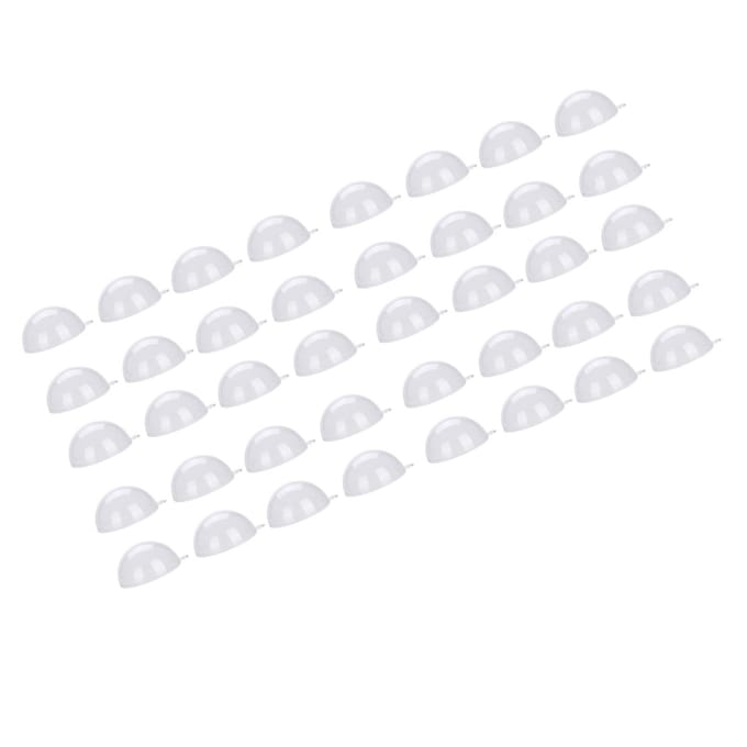 20 Stuks Vulbare Transparante Plastic Bal Bruiloft Kerst Decoratie Ornamenten (5 cm) white