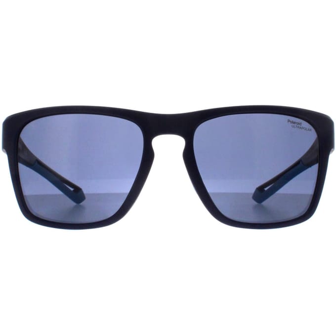 Polaroid Rechthoek Heren Mat Blauw Gepolariseerd Hoog Contrast PLD 7052/S