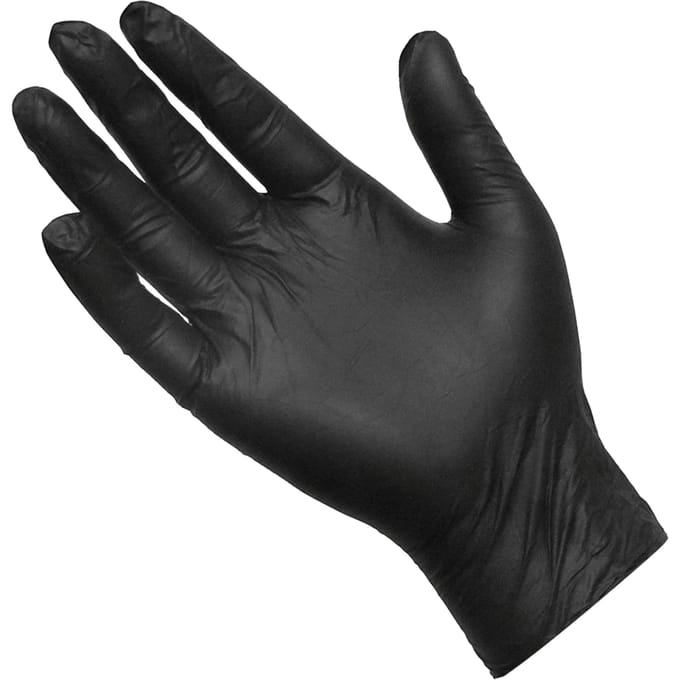 Black Ninja - Latex Wegwerphandschoenen - 100 Stuks L
