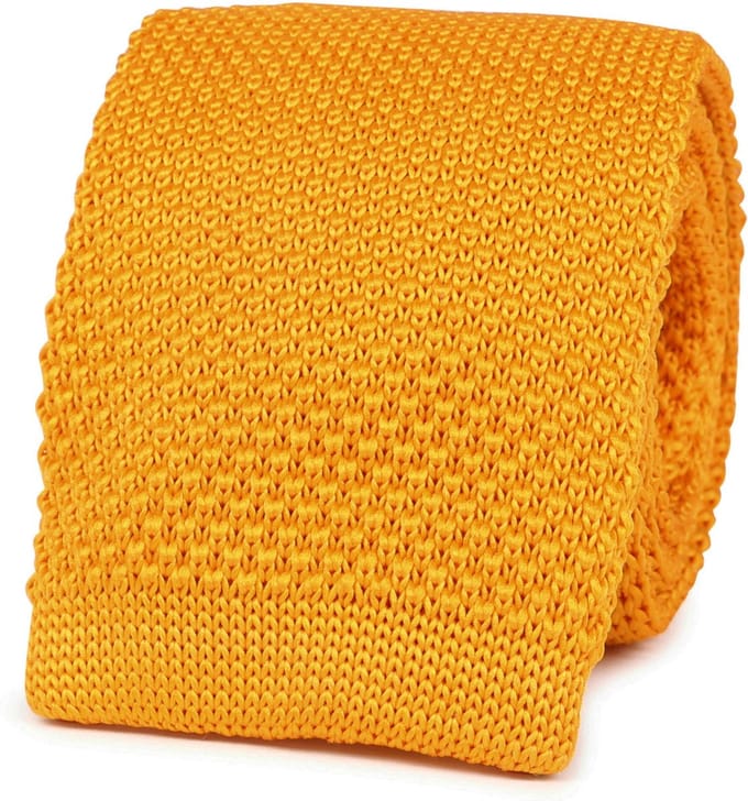 Suitable Knitted Stropdas Geel TK-03
