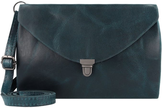 HAROLD'S Leren Schoudertas Koppeling Fold Handbag Clutch Cognac Bruine