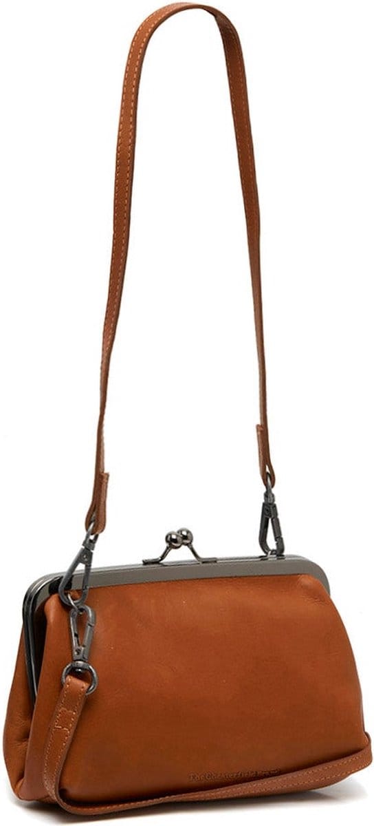 The Chesterfield Brand Schoudertas Koppeling Andrade Shoulderbag Cognac Bruine