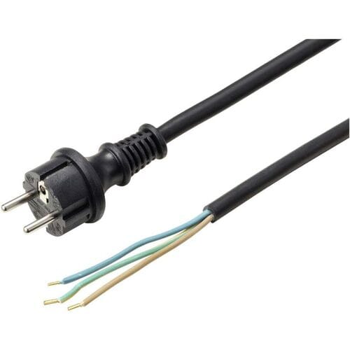 Sygonix SY-6029112 Aansluitkabel Stroom Zwart 4.50 m