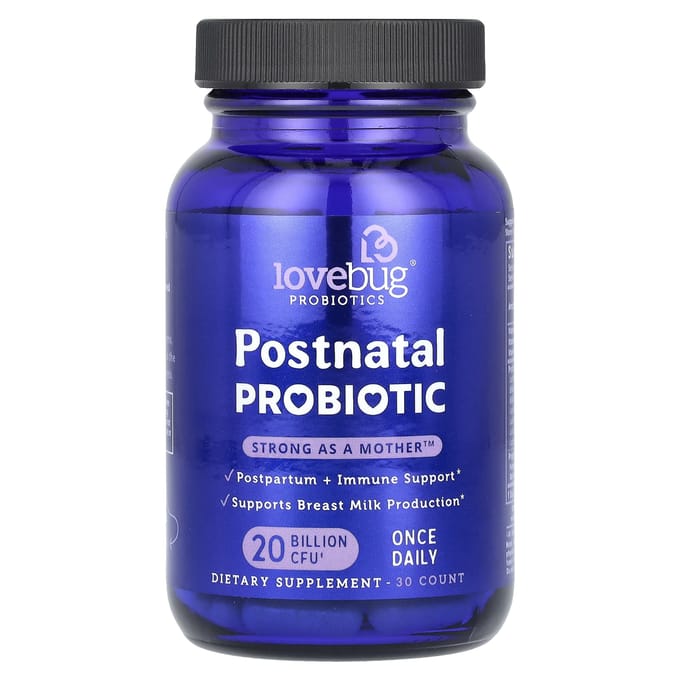 LoveBug Probiotics, probiotica voor postpartum vrouwen, 20 miljard CFU, 30 eenheden