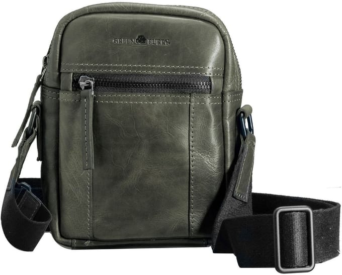 GREENBURRY schoudertas Newport Crossover Bag British Green olijfgroen