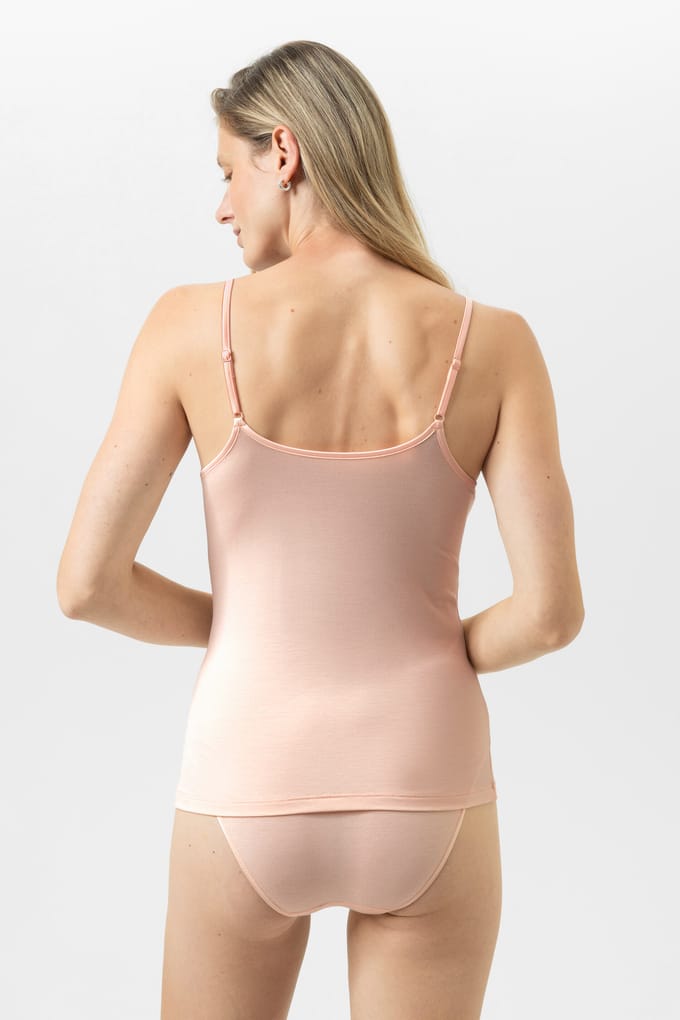 Top met spaghettibandjes Serie Delighted Peach Blush