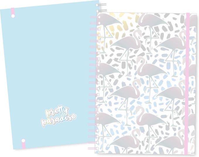 Pretty Paradise collegeblok A4 met elastiek