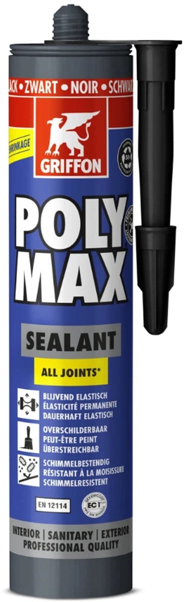 Griffon Poly Max Alles-in-één Afdichtingskit 280ml Zwart