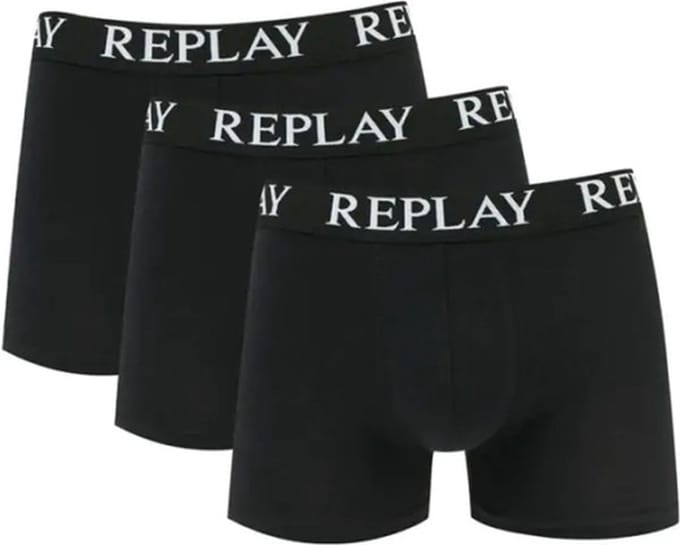 Replay Men´s Boxer Short (3 Pair Box) RP101102 - Black/Black/Black - S
