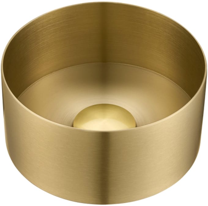 FugaFlow Eccelente Ferro Waskom - 21x21x10 - RVS - Geborsteld messing (goud)