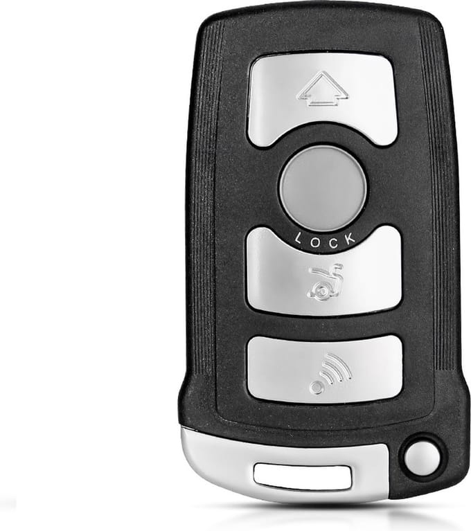 XEOD Autosleutelbehuizing - sleutelbehuizing auto - sleutel - Autosleutel / Geschikt voor: BMW 7 Serie E65 / E66 / E67 / E68 4 knops