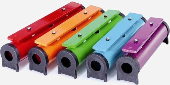 BoomWhackers Rainbow sound buizen set (chromatisch: 5 buizen)