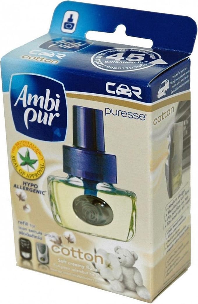 Ambi Pur Cotton Auto Luchtverfrisser Navulling 8 ml