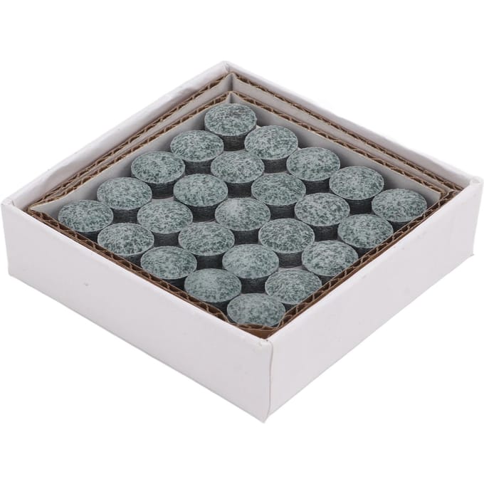 Ensemble de 50 pièces Embouts de Rechange pour Queue de Billard avec Boîte de Rangement Prévention du Glissement Embouts de Queue de Billard 9.5mm gray