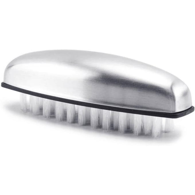 Brosse à main Acier inoxydable Brosse à main pour le nettoyage Petite brosse à ongles white