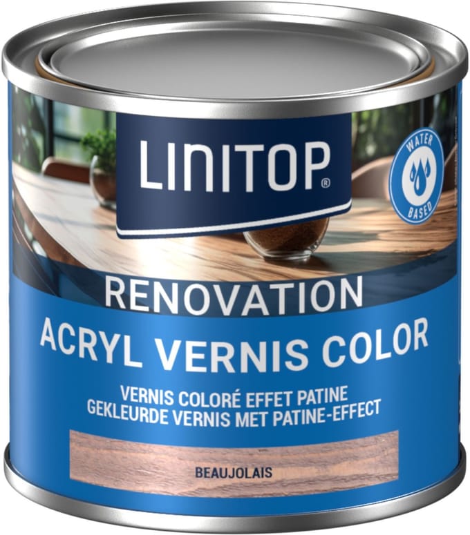 Linitop Acryl Vernis Color 250 ml Kleur 188 Beaujolais