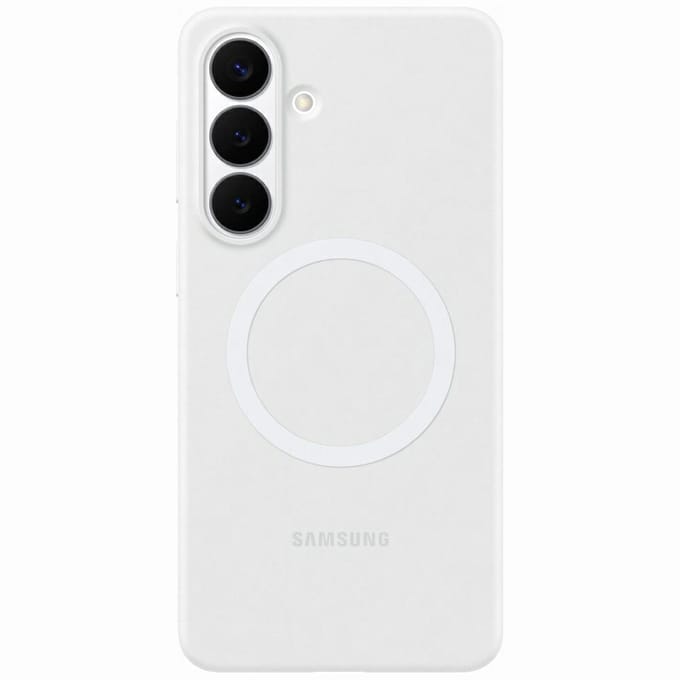 Silicone Magnet Backcover voor de Samsung Galaxy S26 Plus - White