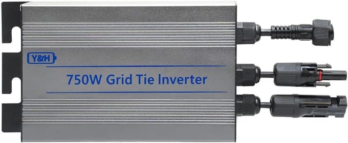Zonne-energie Omvormer - Micro Omvormer - Stroom Opwekken - MPPT Solar Input - 750W - Zwart