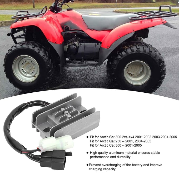 Assemblage Régulateur Redresseur de Tension ATV 3530034 Convient pour Artic Cat 250 300 gray