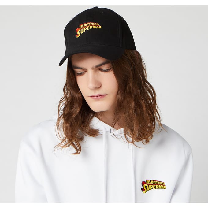 DC Superman Embroidered Cap - Black