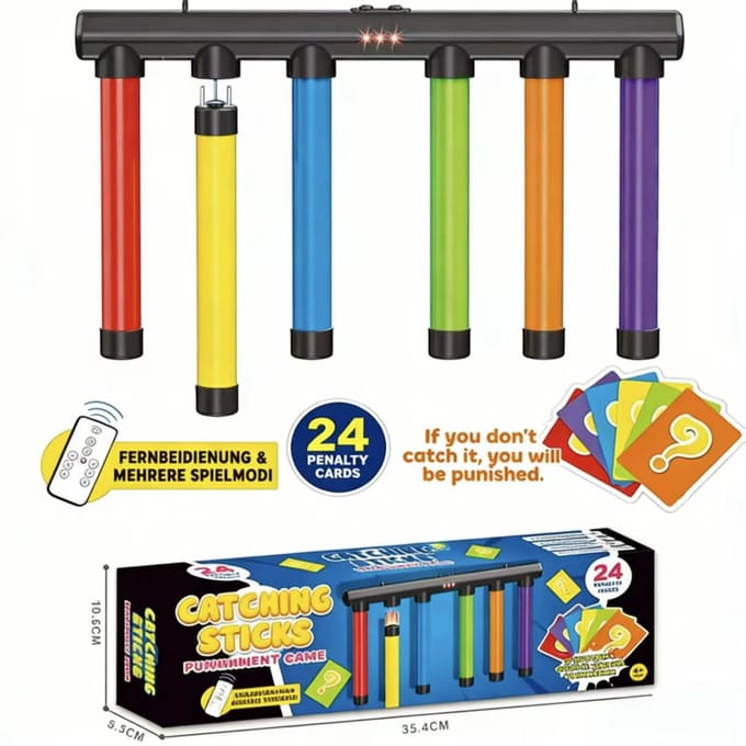 2-Speler Uitdaging Vallende Stokjes Spel Voor Training Reactievermogen Feestspellen Educatief Ouder-Kind Interactief Sport Speelgoed