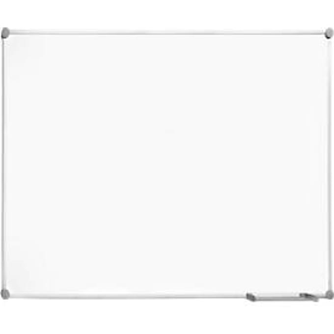 Whiteboard 2000 MAULpro, frame platijnagrijs, 1200 x 900 mm, geëmailleerd oppervlak