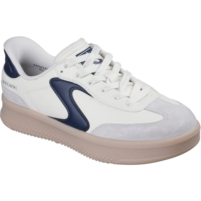 Skechers Hotshot HI - Verhoogde Luxe Polyurethaan Dames Sneakers Off White/Navy