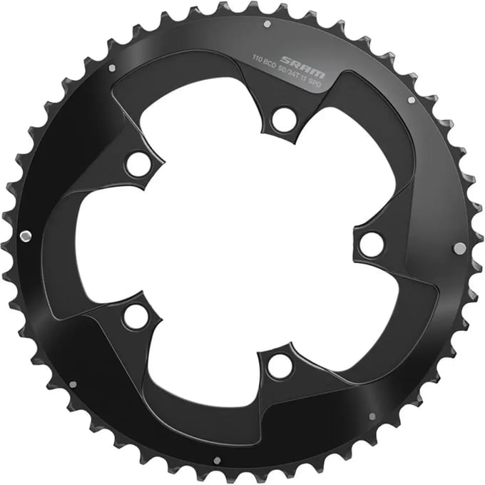 SRAM B2 X-Glide 2-Pin Kettingblad 11-speed, 110mm, zwart Uitvoering 52T