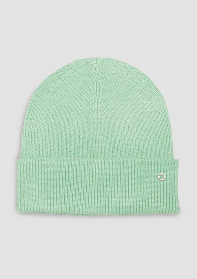s.Oliver - female - Beanie met omslagfunctie en logodetail