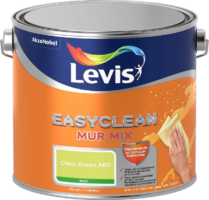 Levis - Easyclean Mur Mat Mix - Clear Green A60 - Mengverf - 2,5 L
