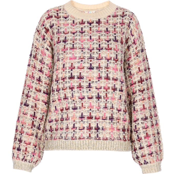IZIA Jumper Dames Violet veelkleurig